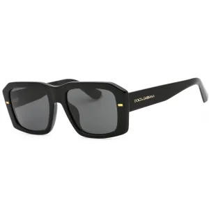Dolce & Gabbana Men's Sunglasses - Black Plastic Geometric Frame | 0DG4430F 501/87