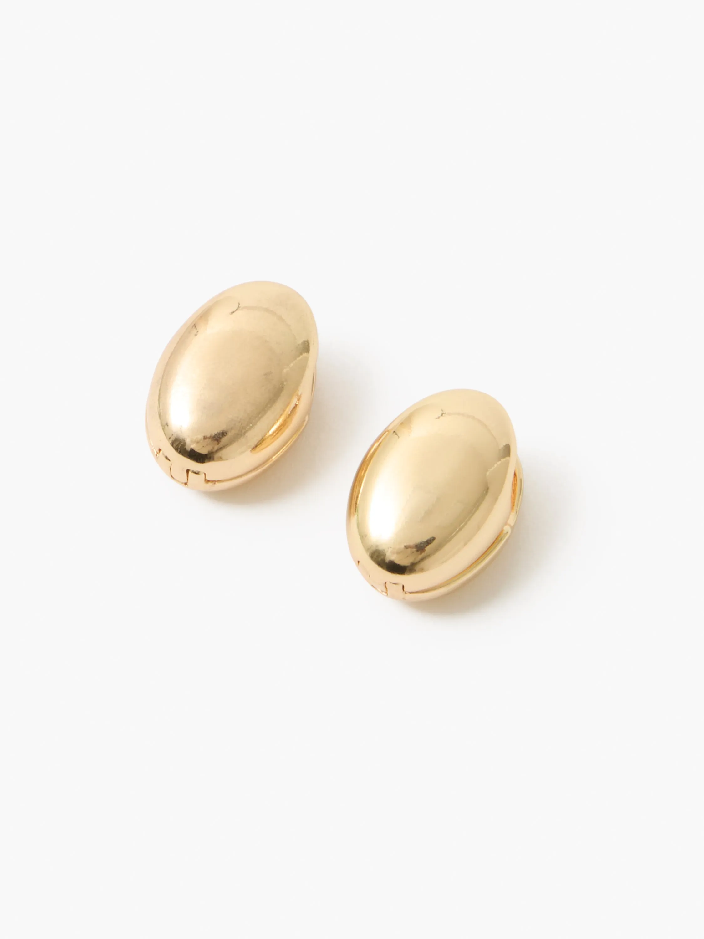 Double Sided Curved Dome Hoop Earrings