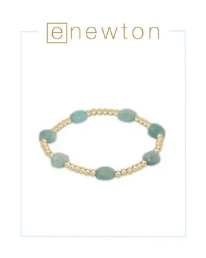 E Newton Admire Gold 3mm Bead Bracelet - Amazonite
