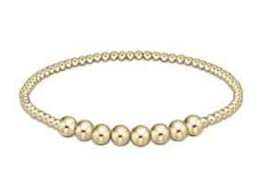 E Newton Classic Beaded Bliss 2.5mm Bead Bracelet - 5mm Gold