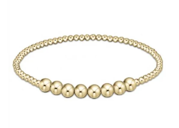E Newton Classic Beaded Bliss 2.5mm Bead Bracelet - 5mm Gold