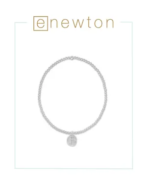 E Newton Classic Sterling 2mm Bead Bracelet - Inspire Small Sterling Charm