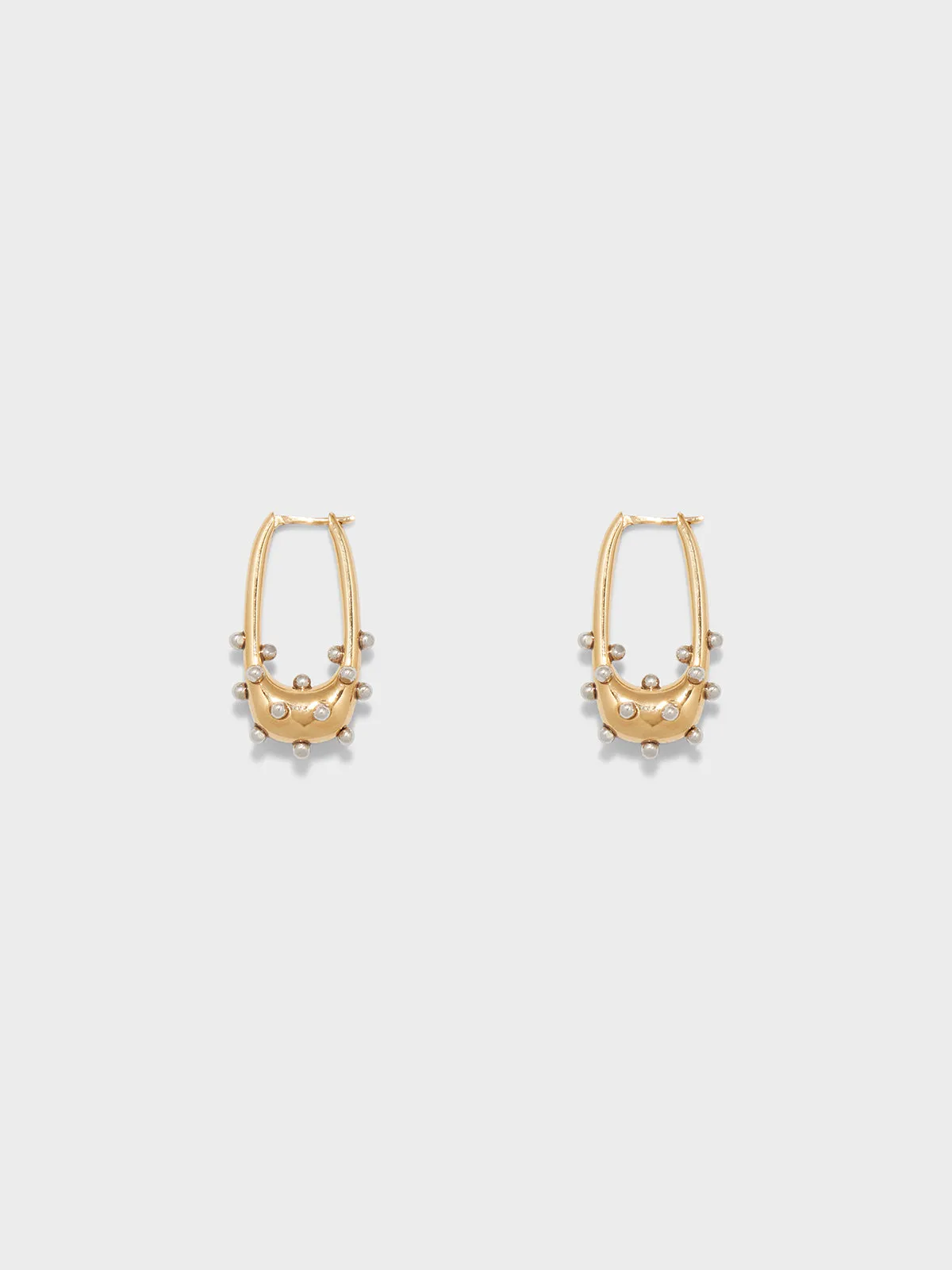 Elias 18kt Gold and Palladium-Plated Hoop Earrings