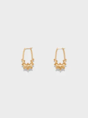 Elias 18kt Gold-Plated Hoop Earrings