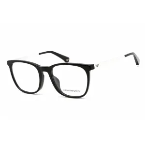 Emporio Armani Men's Eyeglasses - Shiny Black Plastic Square Frame | 0EA3153F 5017