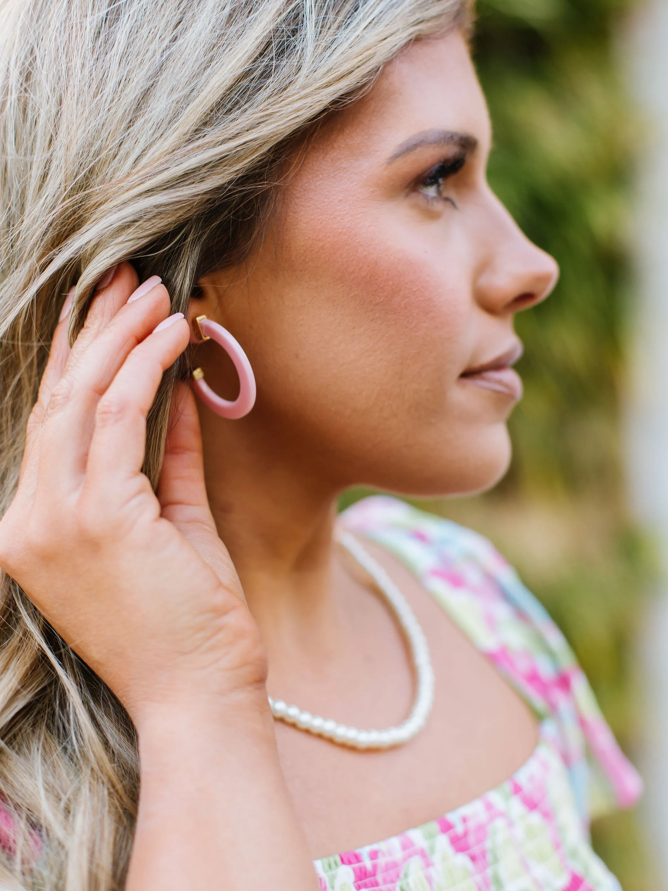 FINAL SALE - Classic Acrylic Hoops | Medium