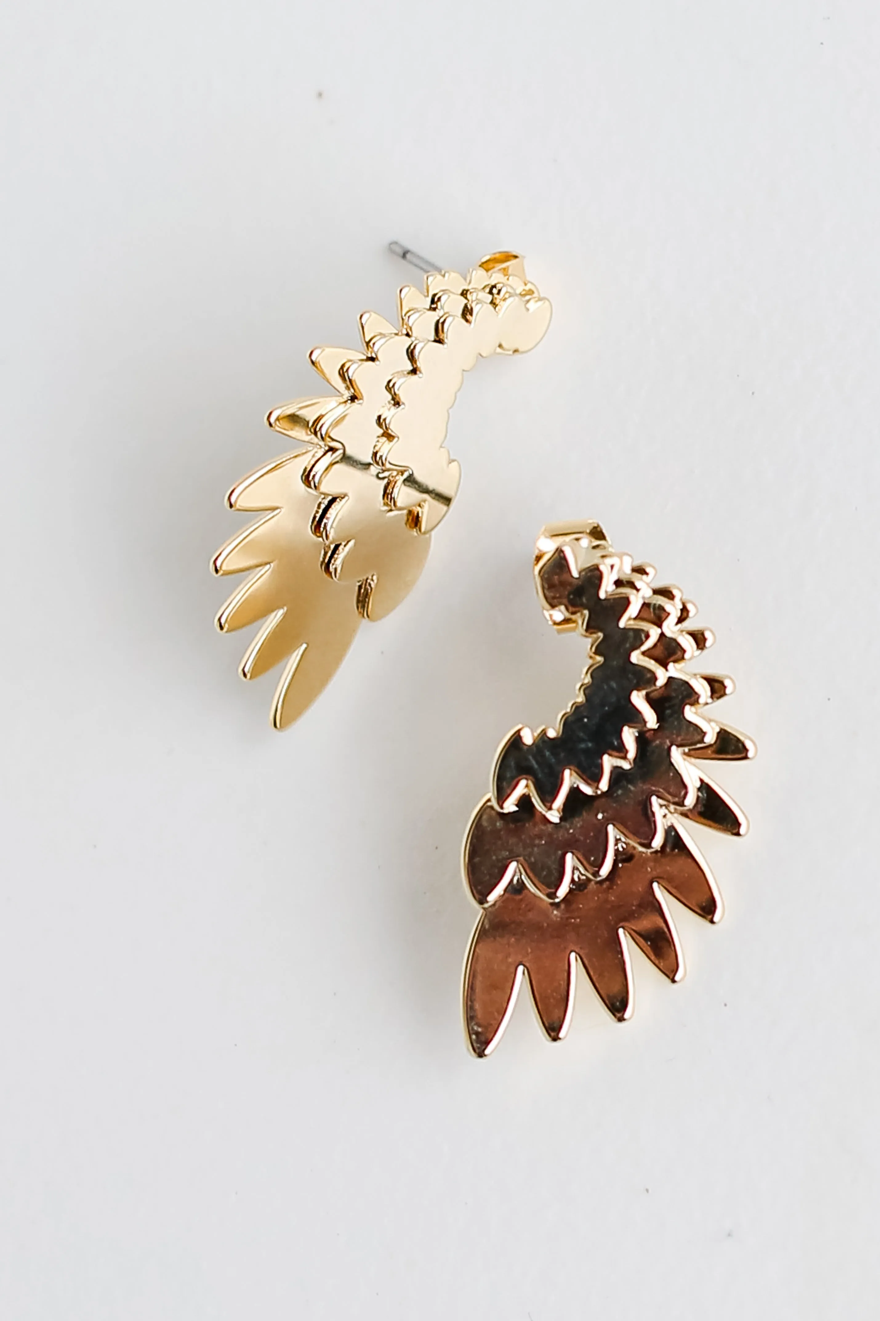 FINAL SALE - Jamie Gold Wing Earrings