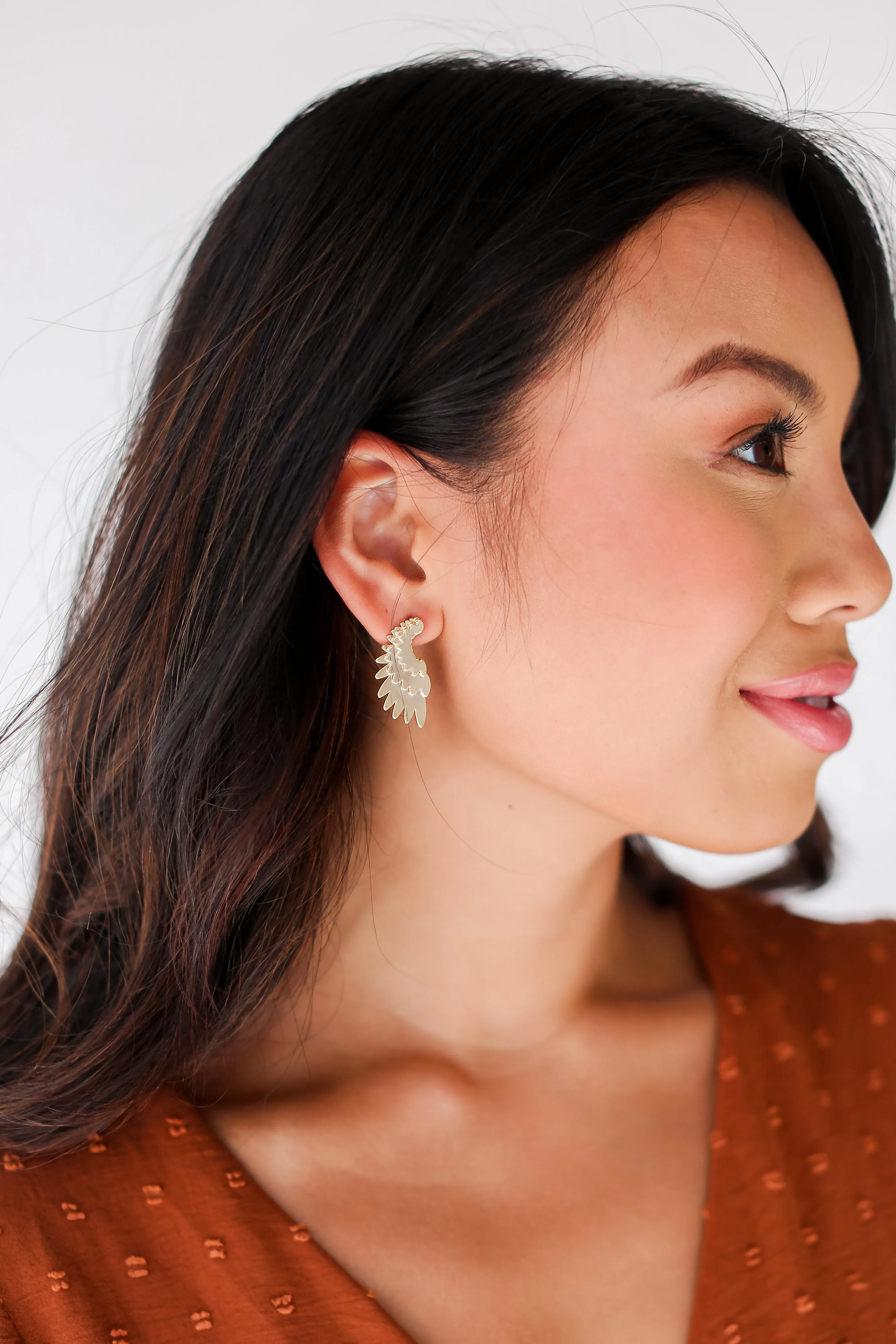 FINAL SALE - Jamie Gold Wing Earrings