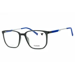 Flexon Unisex Eyeglasses - Shiny Crystal Grey Full Rim Square | FLEXON EP8022 020