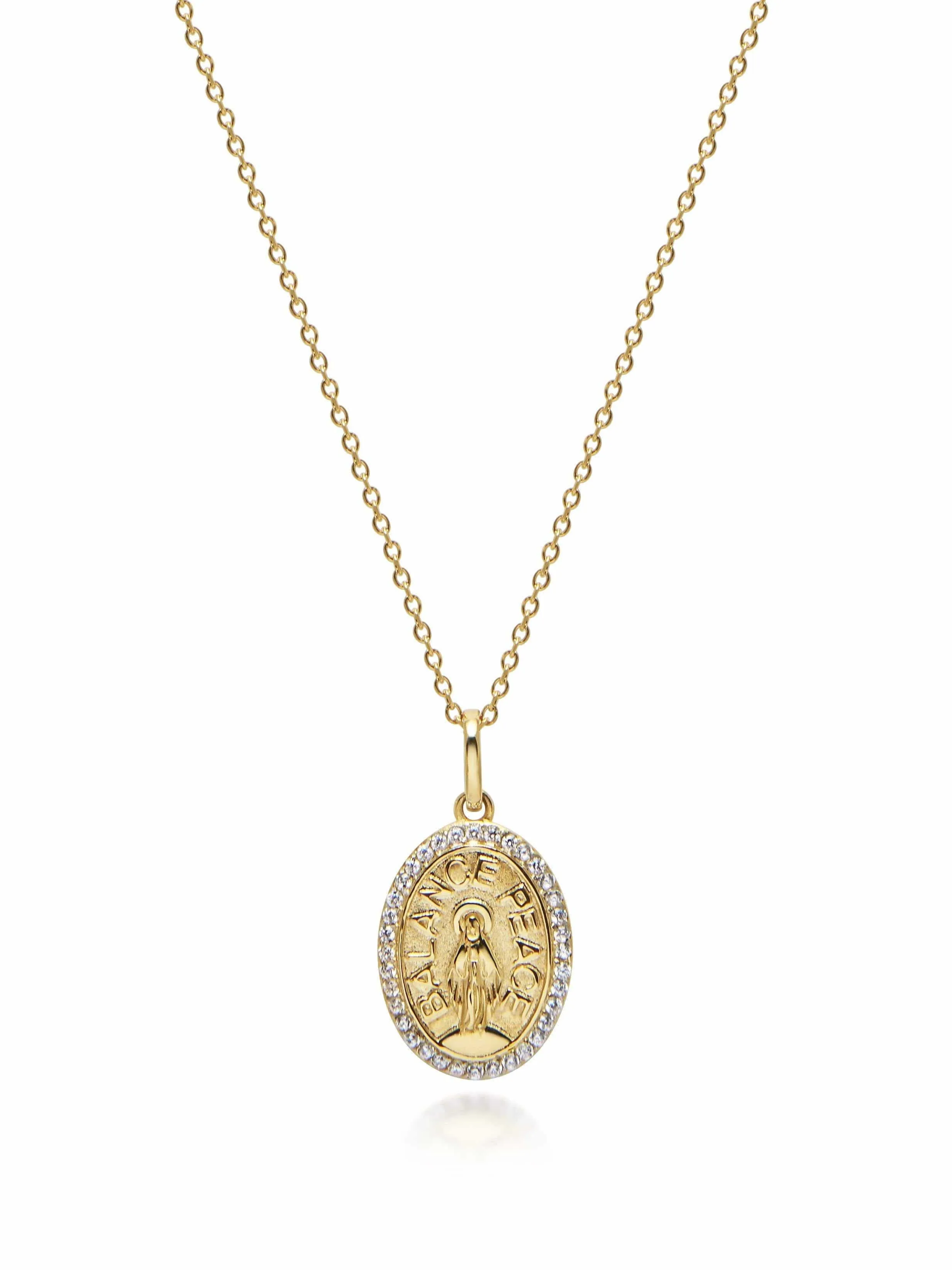 Gold Jesus Necklace