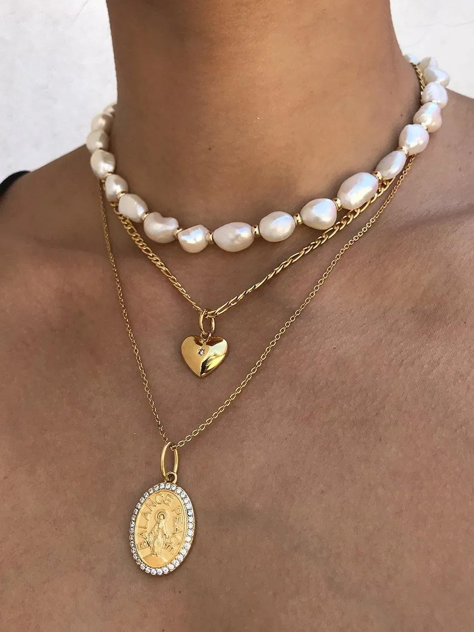 Gold Jesus Necklace