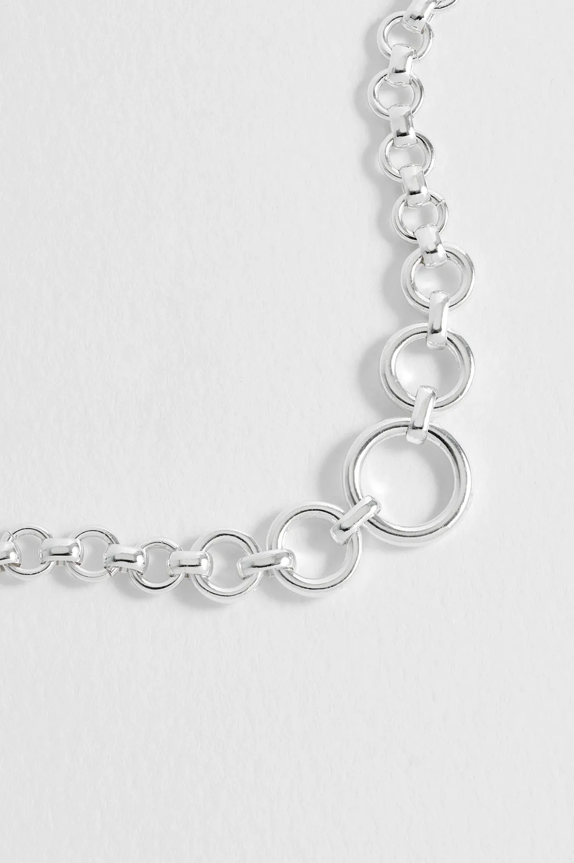 Graduated Round Link Chain Bracelet
