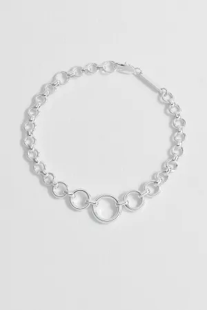 Graduated Round Link Chain Bracelet