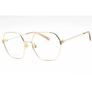 Gucci Women's Eyeglasses - Gold Metal Full Rim Geometric Shape Frame | GG1285O 001