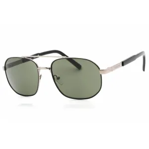 Guess Factory Men's Sunglasses - Shiny Dark Nickeltin Metal Aviator Frame | GF0250 06N