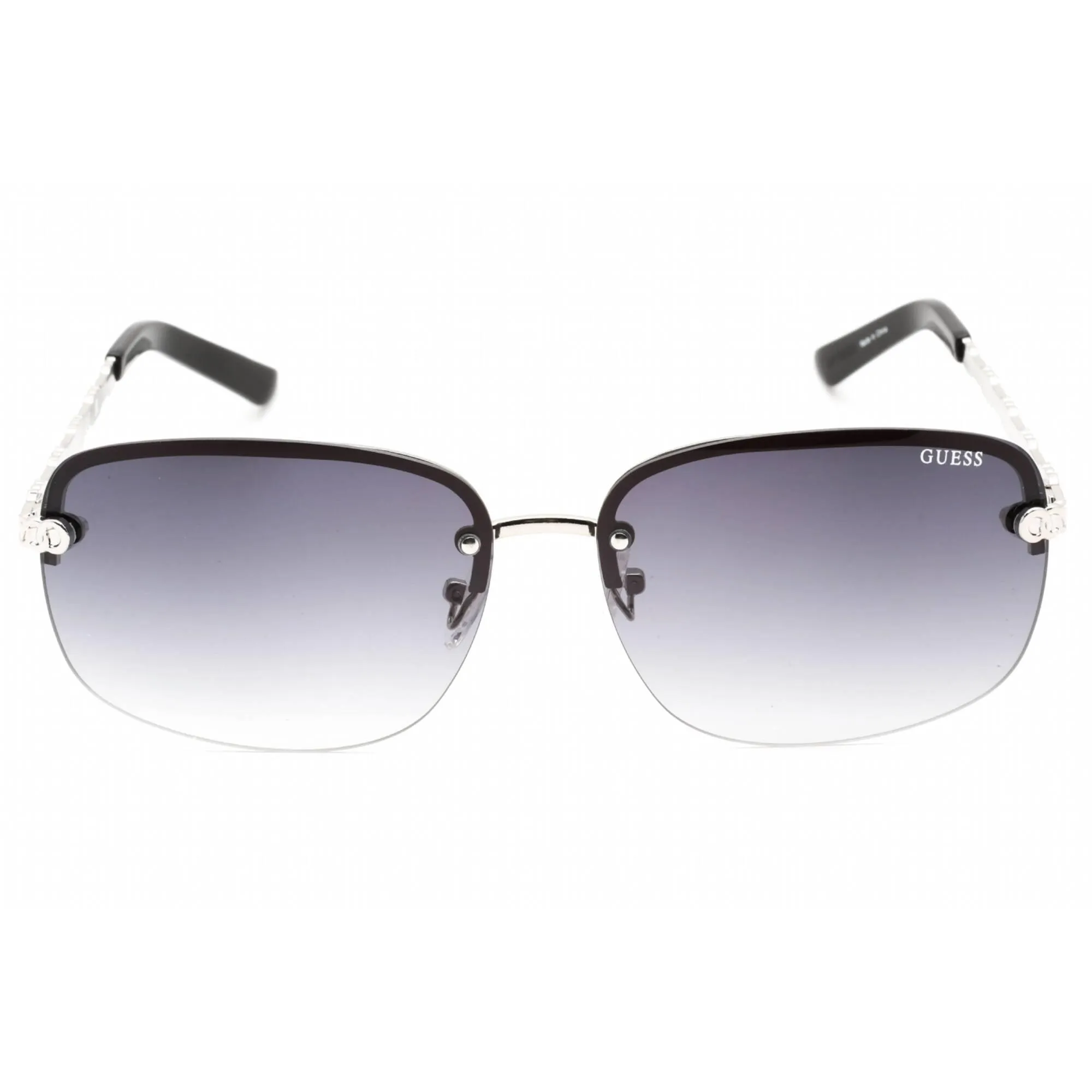 Guess Factory Women's Sunglasses - Shiny Light Nickeltin Metal Frame | GF0388 10B