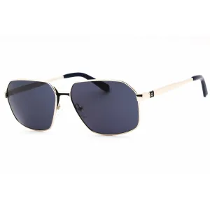 Guess Men's Sunglasses - Gold Metal Geometric Frame Blue Lens | GU00071 32V
