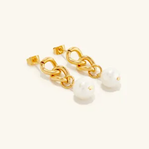 Hanging Pearl Earrings
