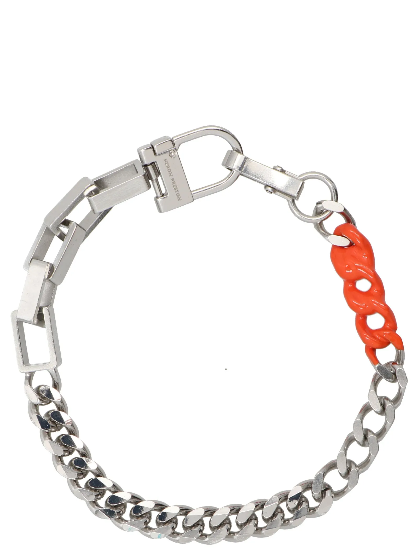 Heron Preston Logo Engraved Chain-Link Necklace