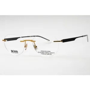 Hugo Boss Men's Eyeglasses - Matte Gold Metal Geometric Rimless | BOSS 1265/D 0AOZ 00