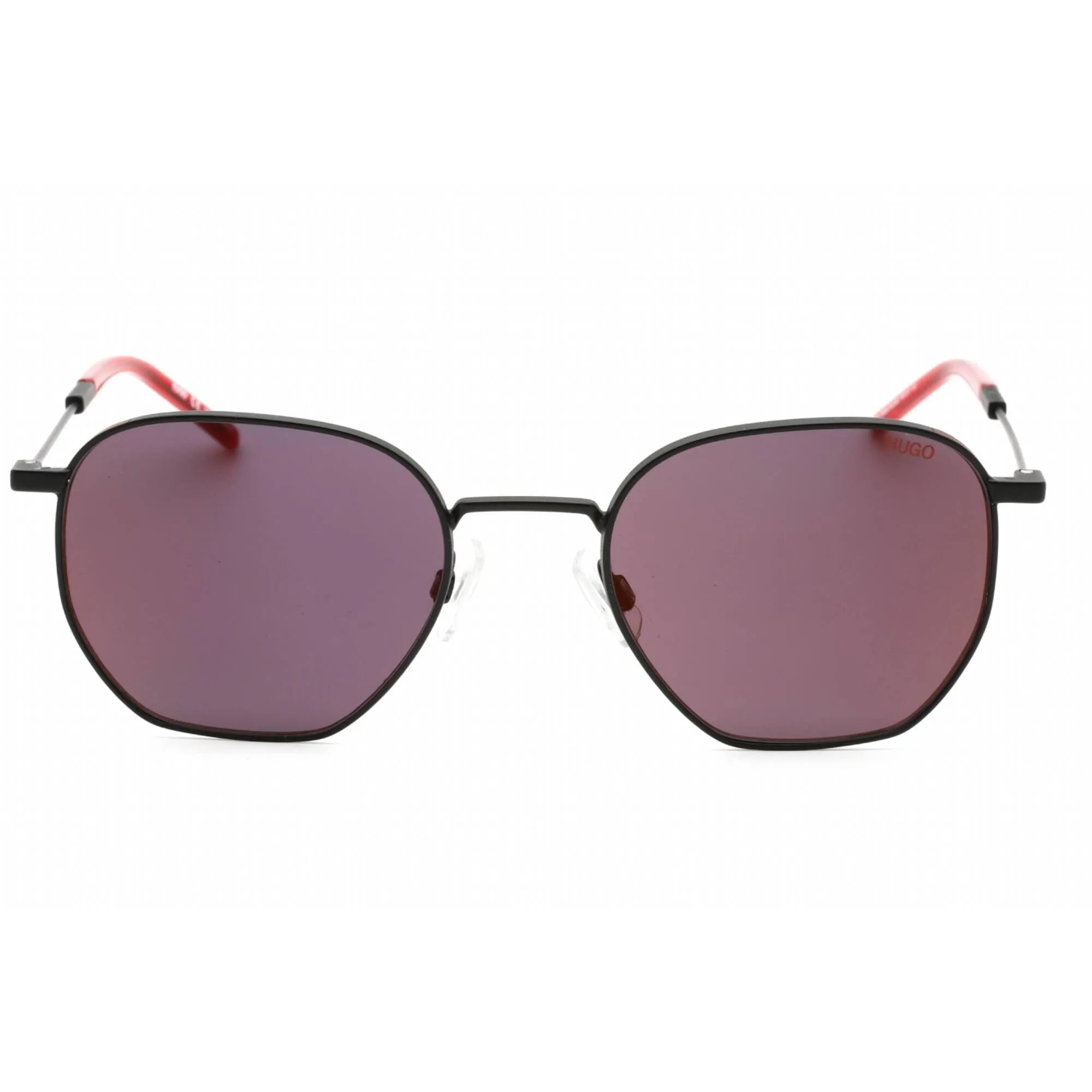 HUGO Men's Sunglasses -  Matte Black/Red Metal Full Rim Frame | HG 1060/S 0BLX AO