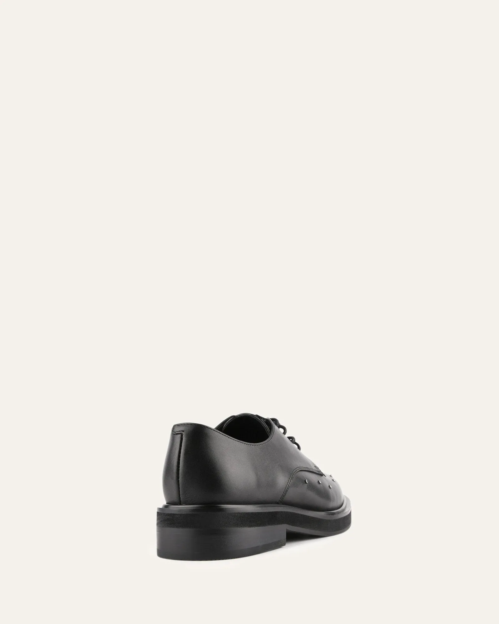 IKER LACE UPS BLACK LEATHER