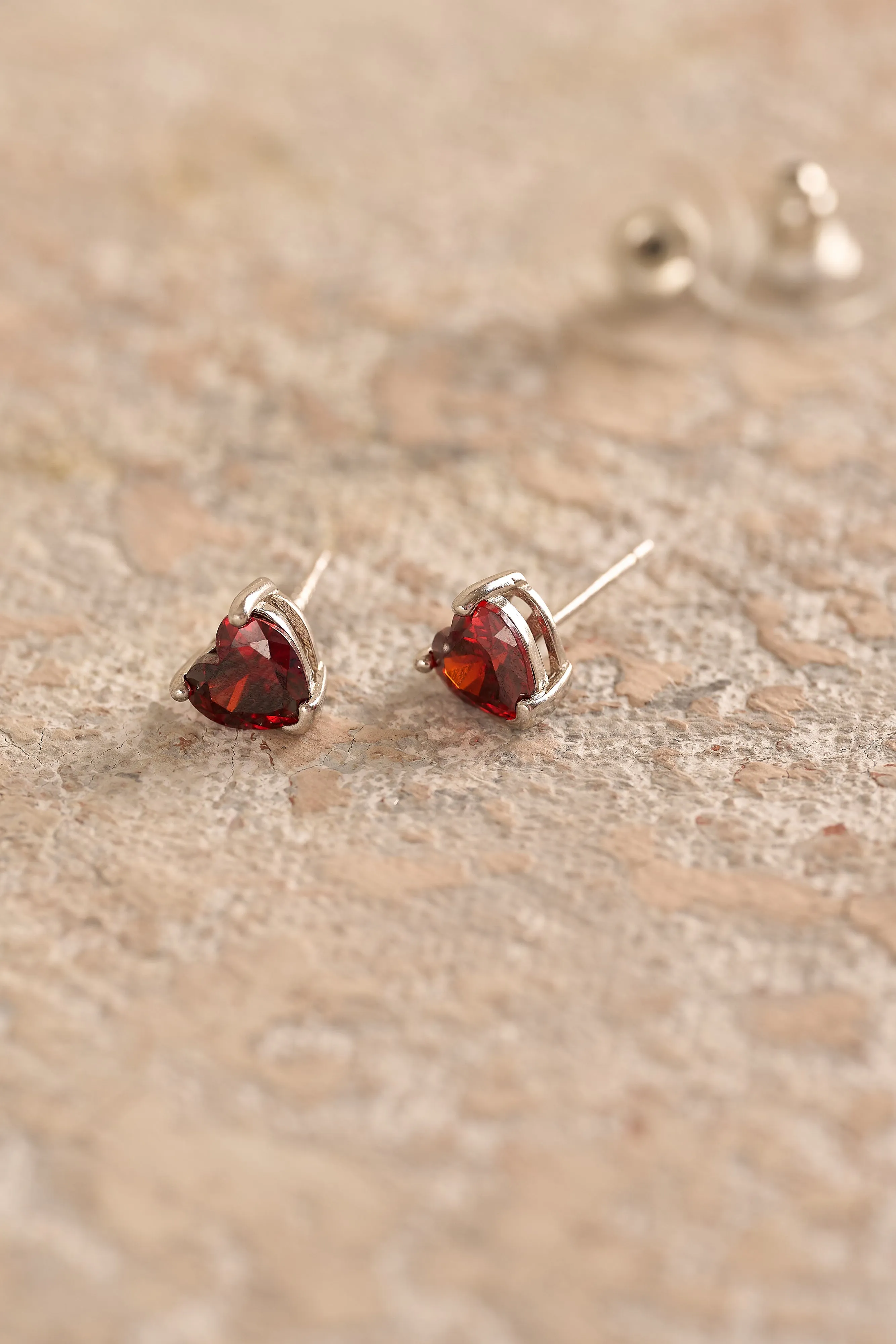 July Birthstone Earrings - Ruby