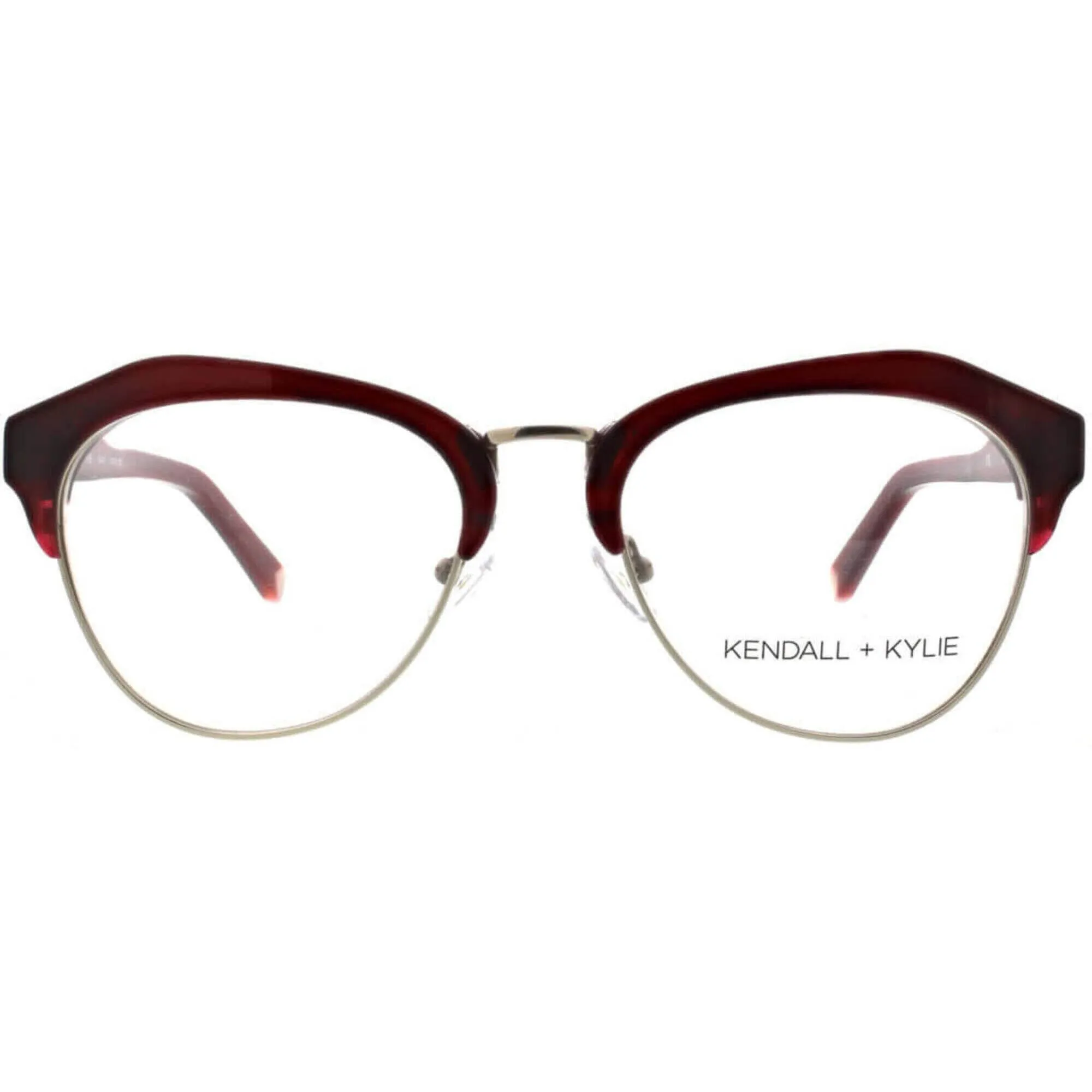 Kendall   Kylie Women's Eyeglasses - Burgundy Geometric Frame | KKO108G OLIVIA 605