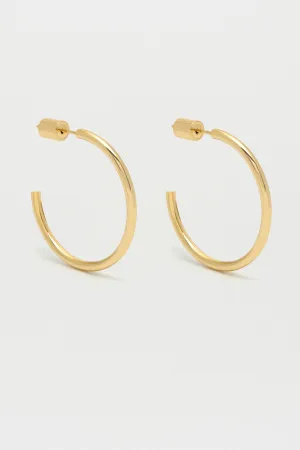 Large Chunky Hoop Earrings