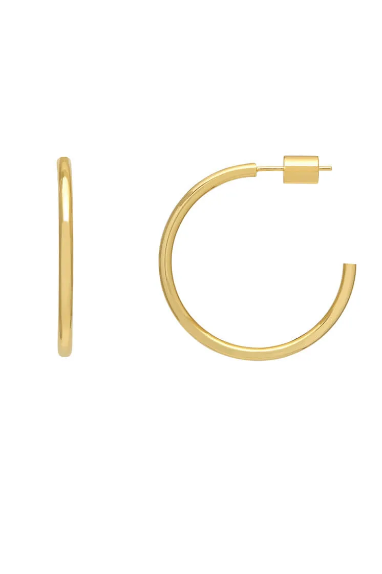 Large Chunky Hoop Earrings