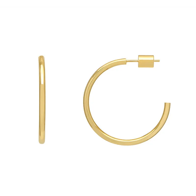 Large Chunky Hoop Earrings
