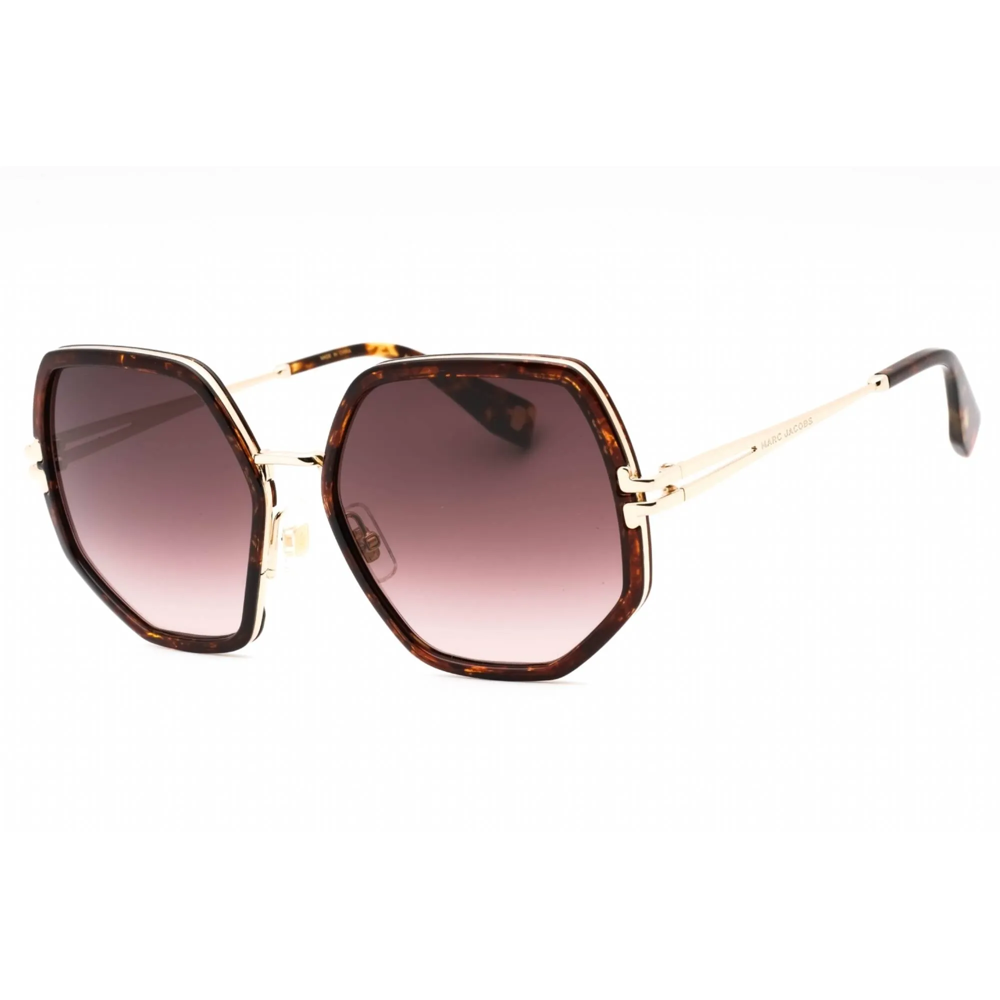 Marc Jacobs Women's Sunglasses - Havana Gold Geometric Metal Frame | MJ 1089/S 02IK HA