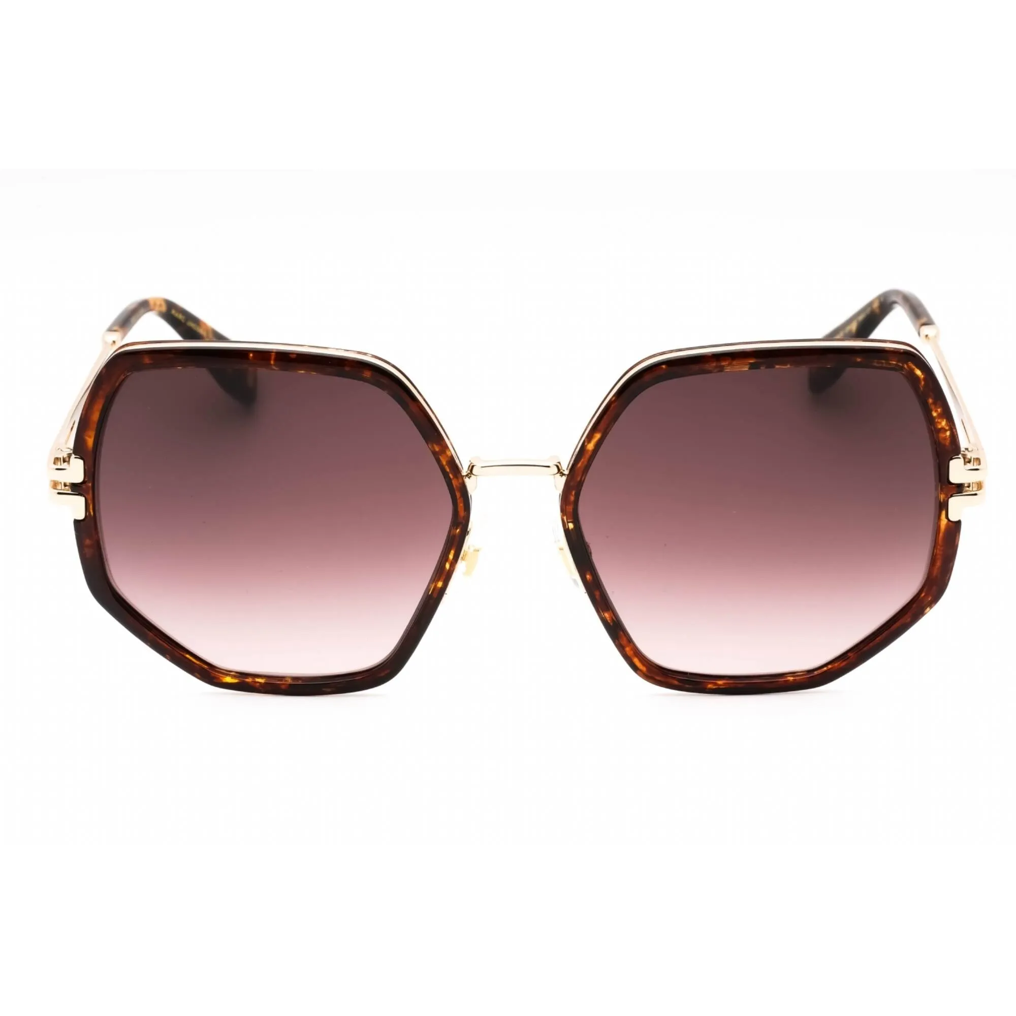 Marc Jacobs Women's Sunglasses - Havana Gold Geometric Metal Frame | MJ 1089/S 02IK HA