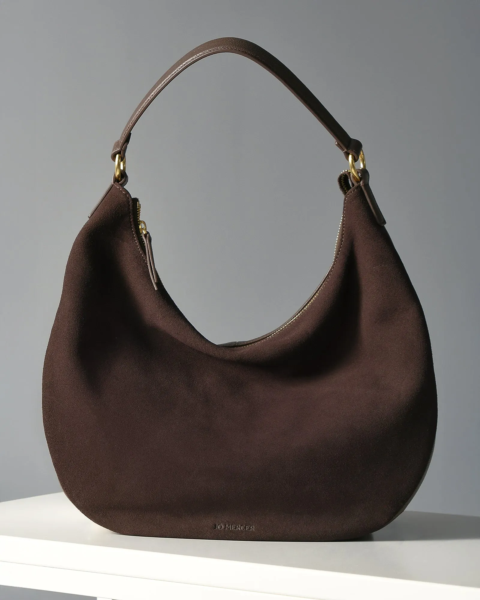MARGO SHOULDER BAG BITTER CHOC SUEDE