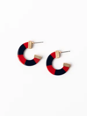 Melody Earrings | Red   Blue
