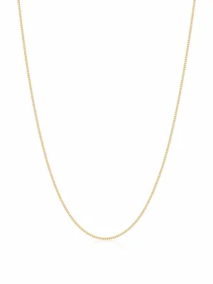 Men's Gold Cuban Link Chain in 1.2mm