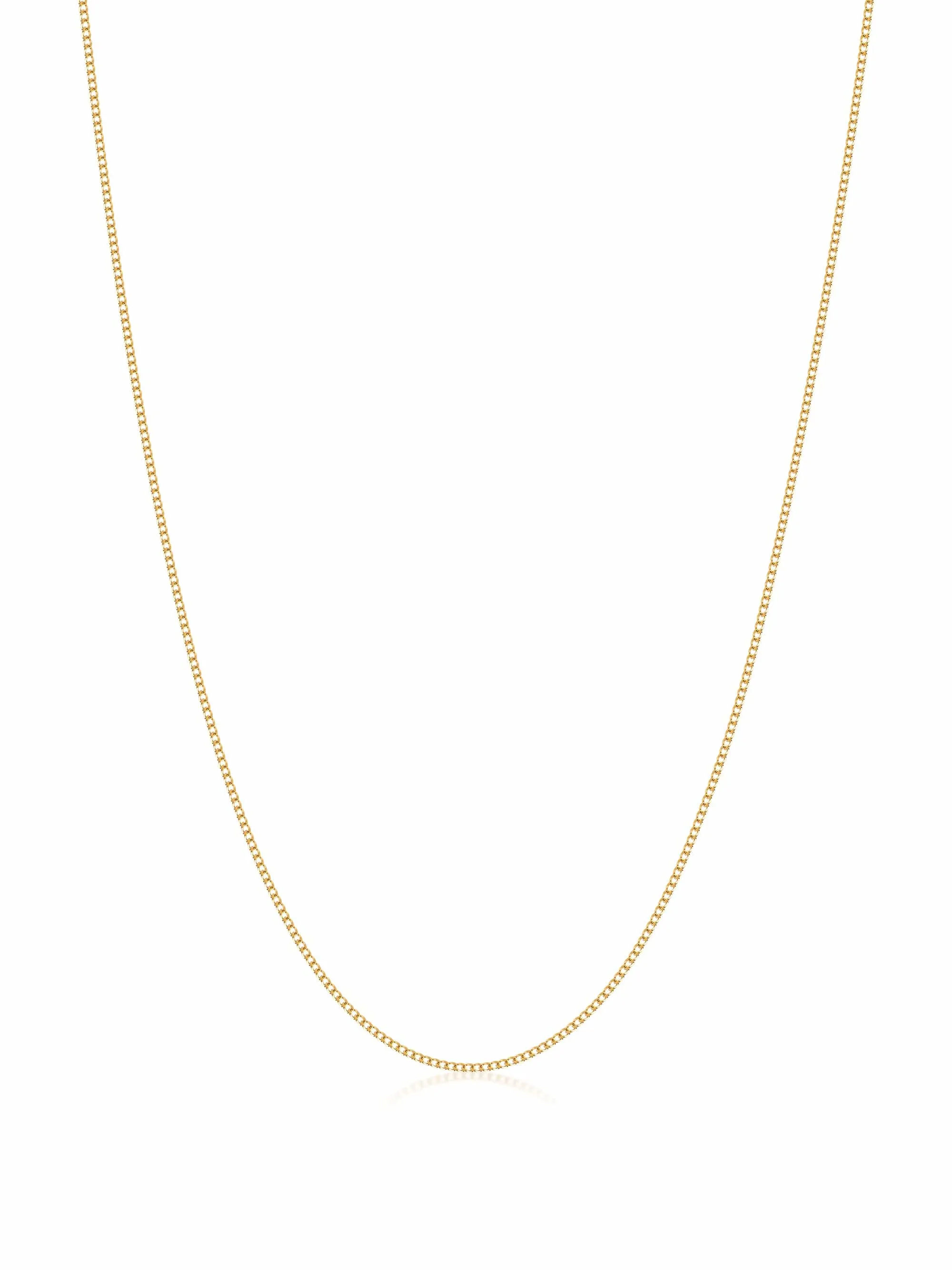 Men's Gold Cuban Link Chain in 1.2mm