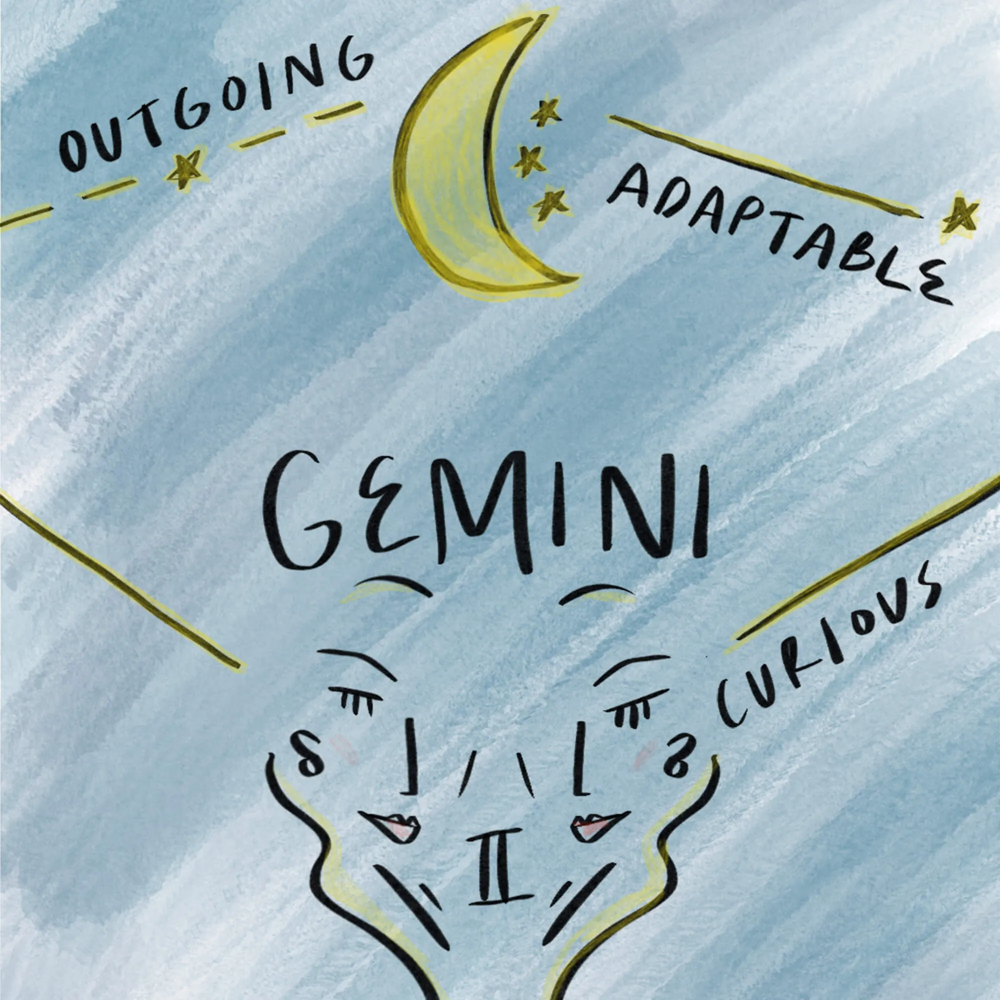 Mini "Gemini" Enamel Vermeil Charm