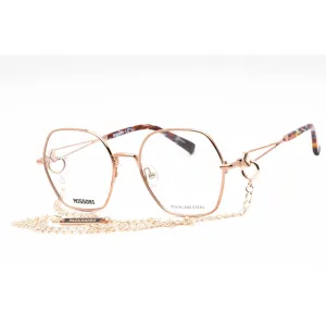 Missoni Women's Eyeglasses - Gold Copper Metal Geometric Full Rim Frame | MIS 0055 DDB
