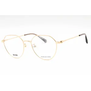 Moschino Women's Eyeglasses - Gold Geometric Metal Full Rim Frame | MOS564/F 0J5G 00