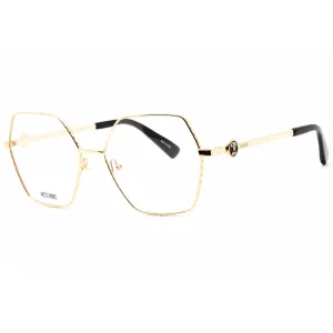 Moschino Women's Eyeglasses - Rose Gold Geometric Full Rim Frame | MOS593 0000 00