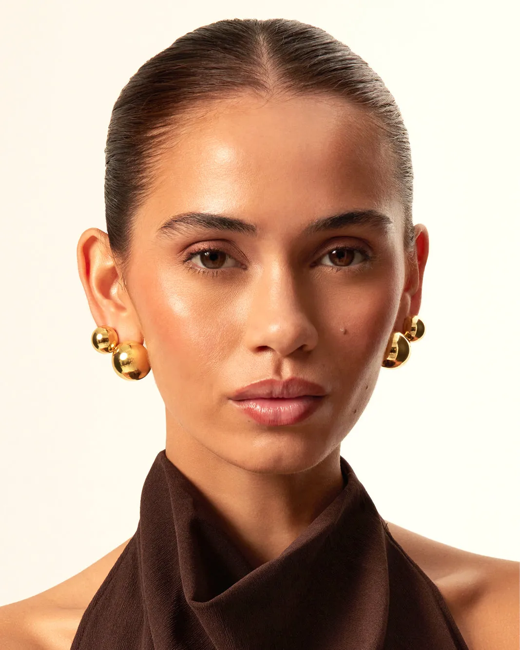 NINA EARRINGS 2 PACK - GOLD PLATED 18K