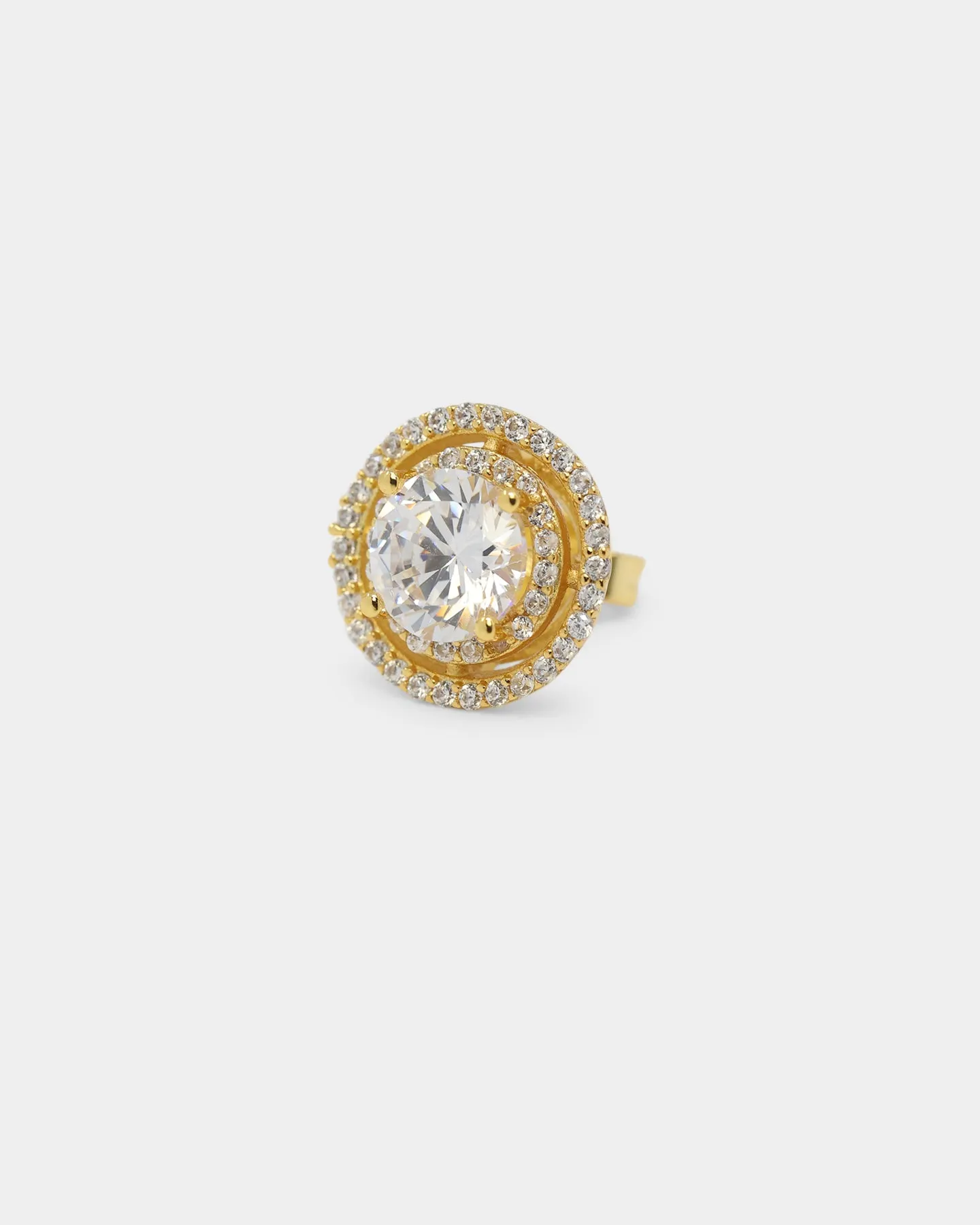 NXS Anthrope Earrings Iced Gold