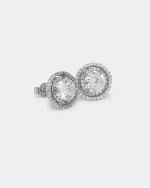 NXS Anthrope Earrings Iced White Gold