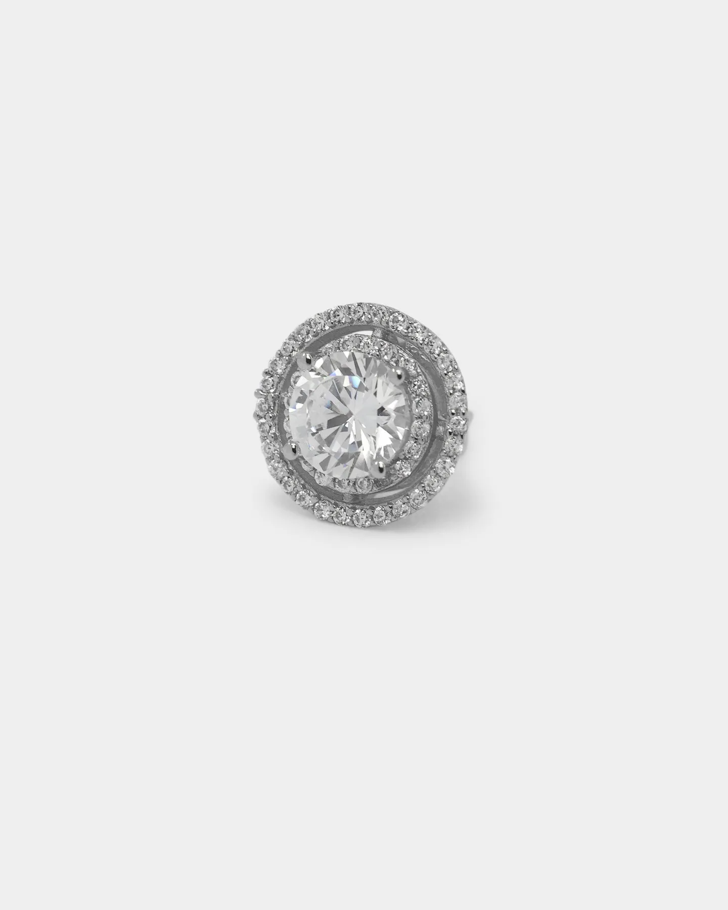 NXS Anthrope Earrings Iced White Gold