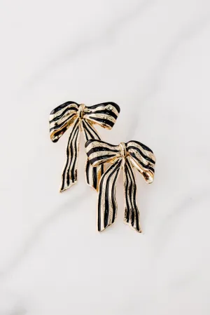 Party Bow Stud Earrings
