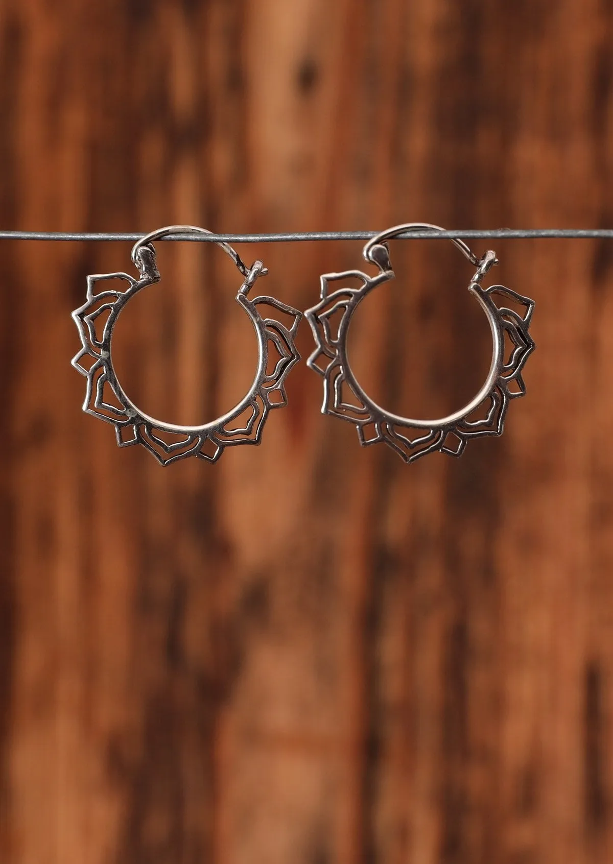 Petal Flourish Silver Earrings