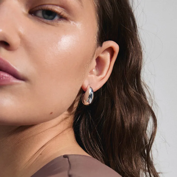 Pilgrim Intent Recycled Earrings Silver Plated