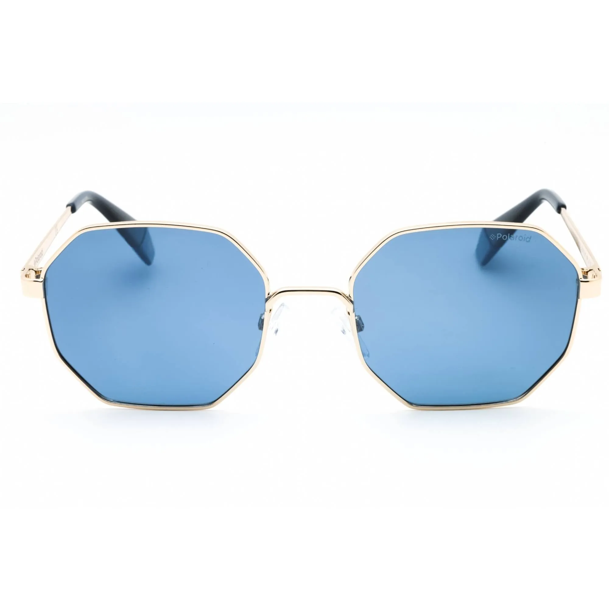Polaroid Core Unisex Sunglasses - Gold Blue Metal Geometric Frame | PLD 6067/S 0LKS XN