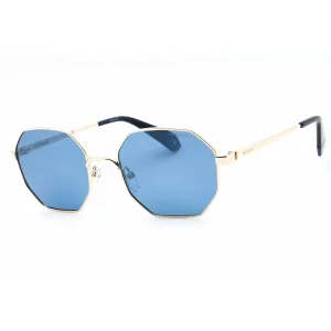 Polaroid Core Unisex Sunglasses - Gold Blue Metal Geometric Frame | PLD 6067/S 0LKS XN